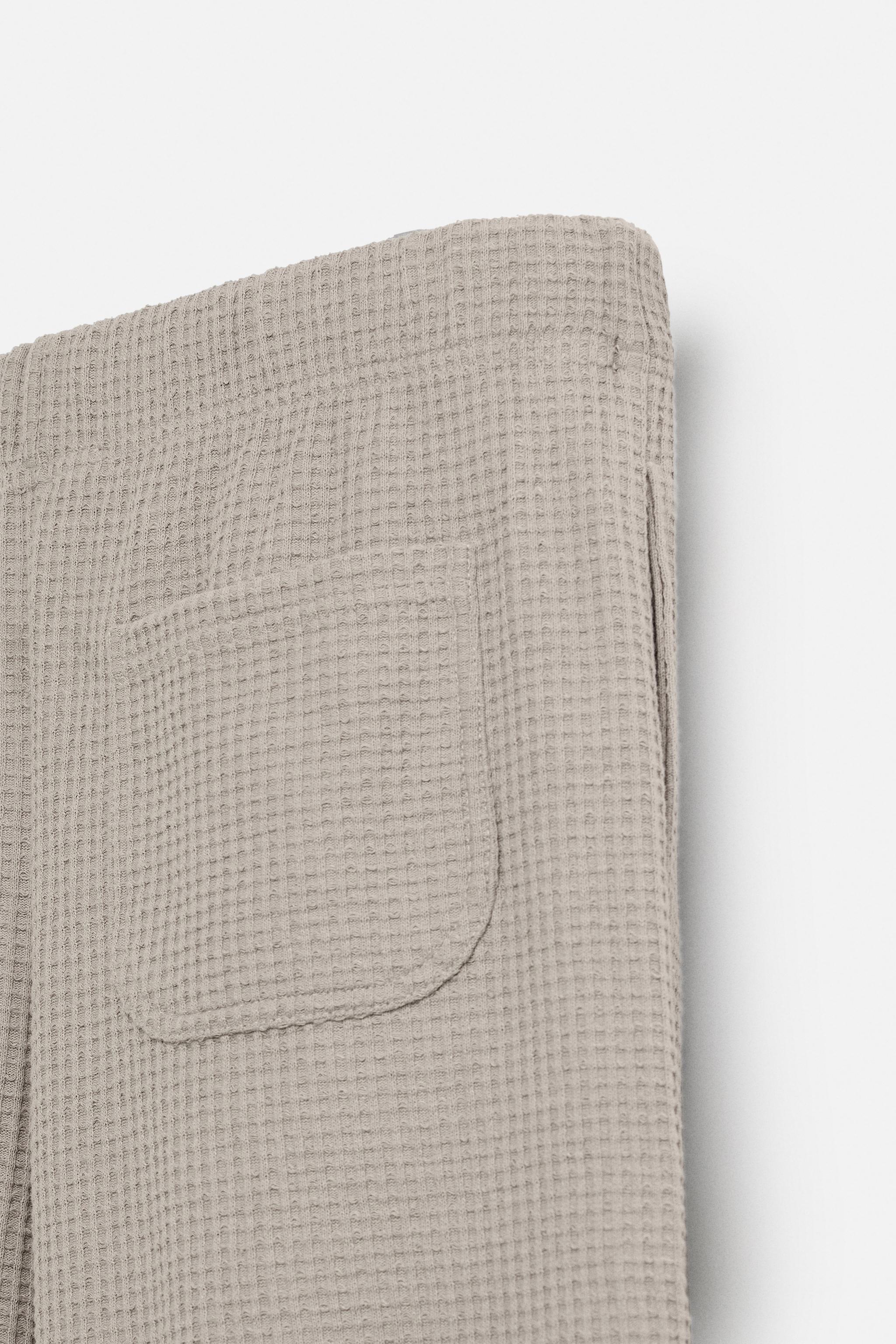 TEXTURED RELAXED FIT PANTS - Brown / Taupe | ZARA United States