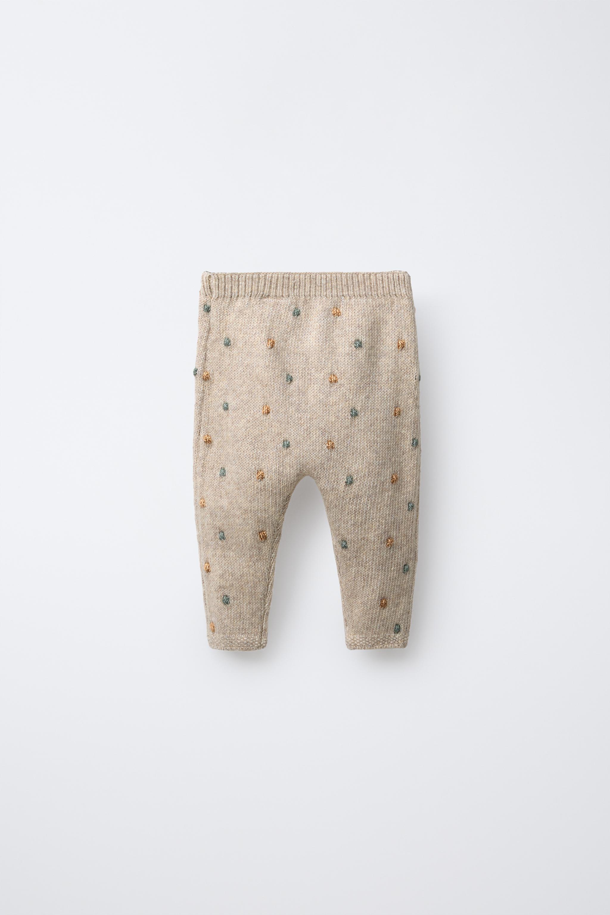 ビーズニットパンツ - ライトベージュ | ZARA Japan / 日本