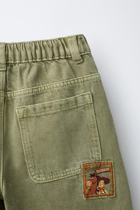 PANTALON SERGE BAGGY PIECES TOY STORY © DISNEY PIXAR - Kaki clair de Zara - Image 3