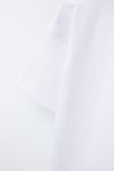 SLOGAN PRINT T-SHIRT - Blue/White by Zara - Image 3