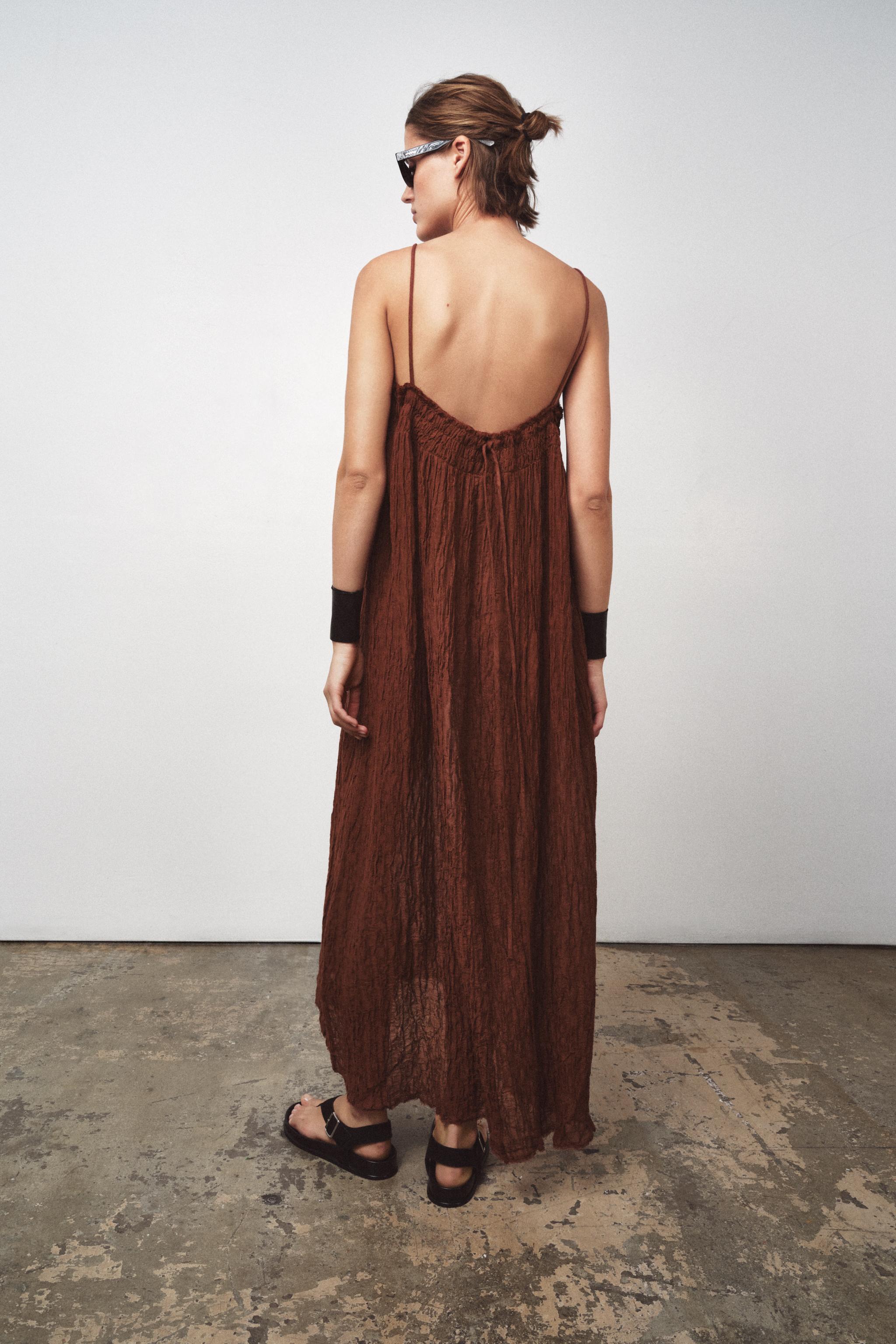 ZARA ラミー入りロングワンピース ZW COLLECTION 4786/130 04786130700-p.jpg?ts=