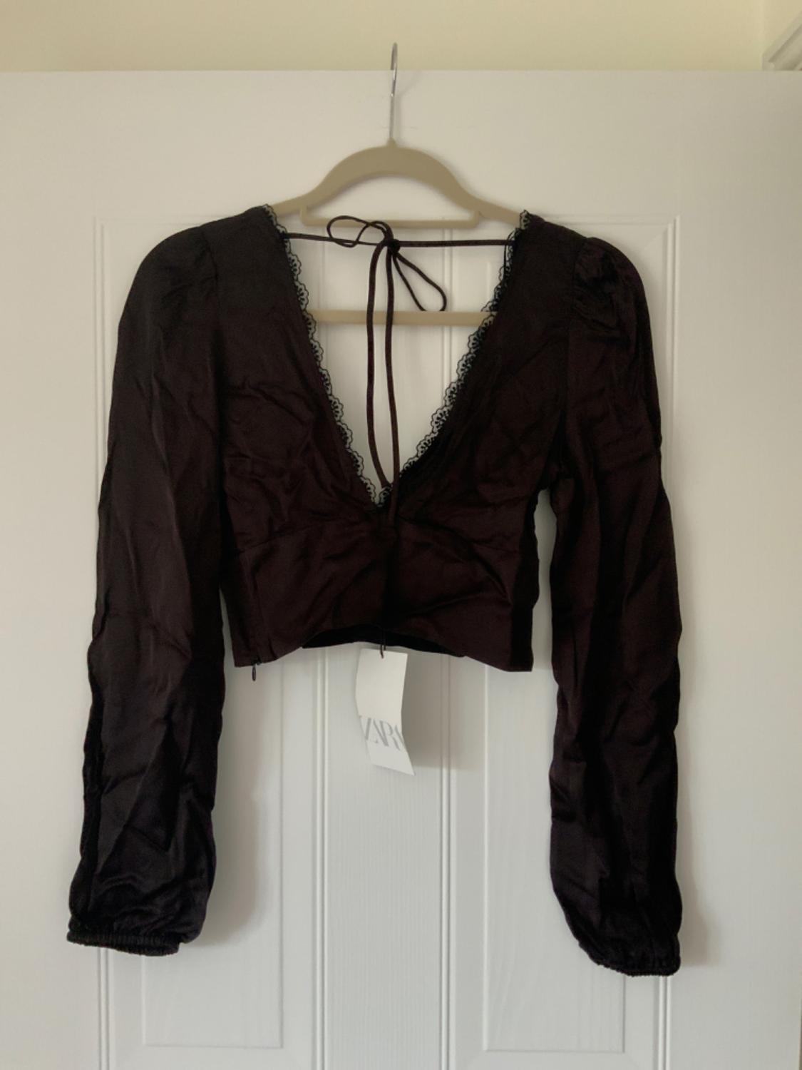 SATIN LACE TOP - Image 2