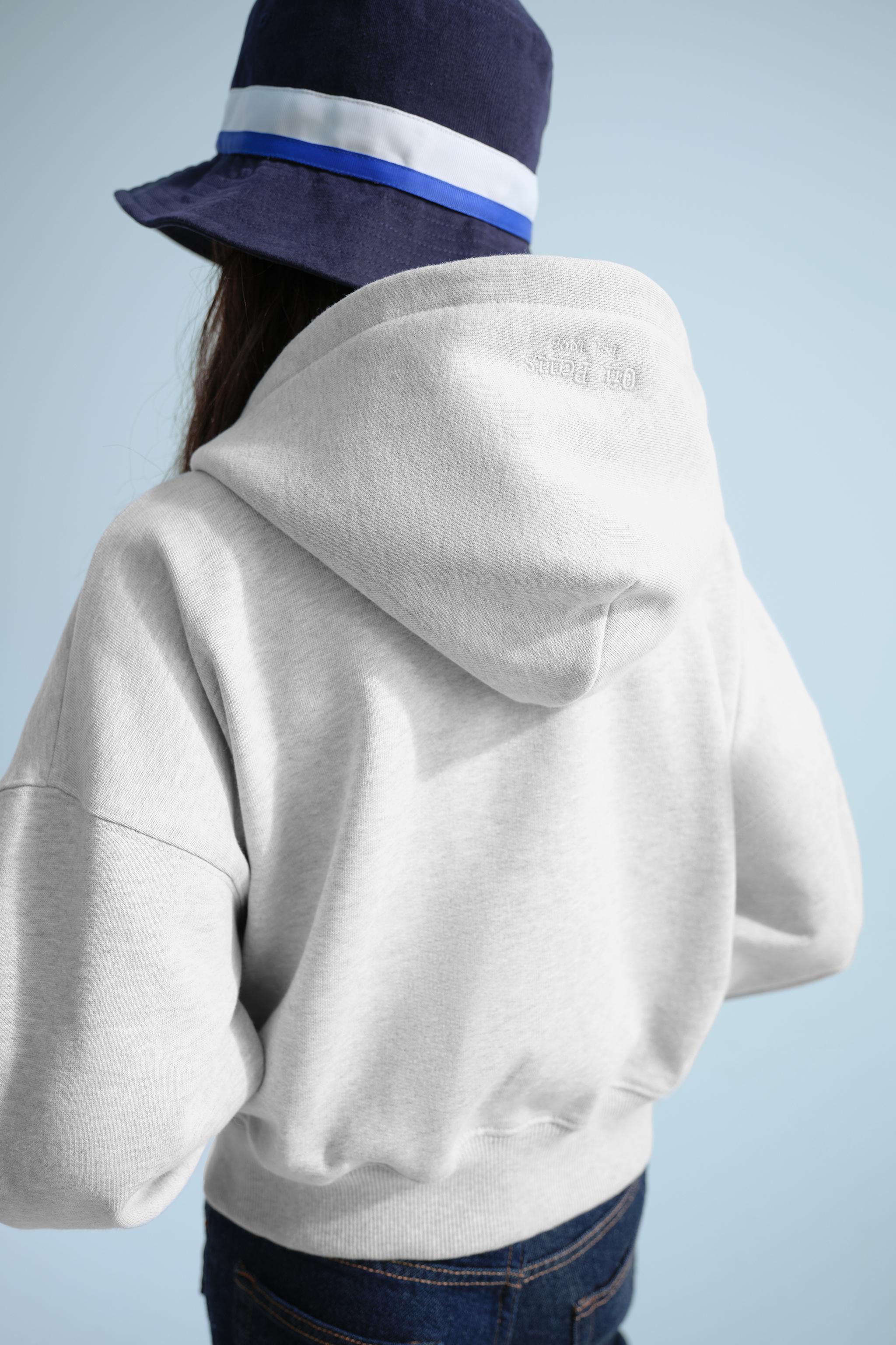 0FR. PARIS X ZARA EMBROIDERED ZIP-UP HOODIE