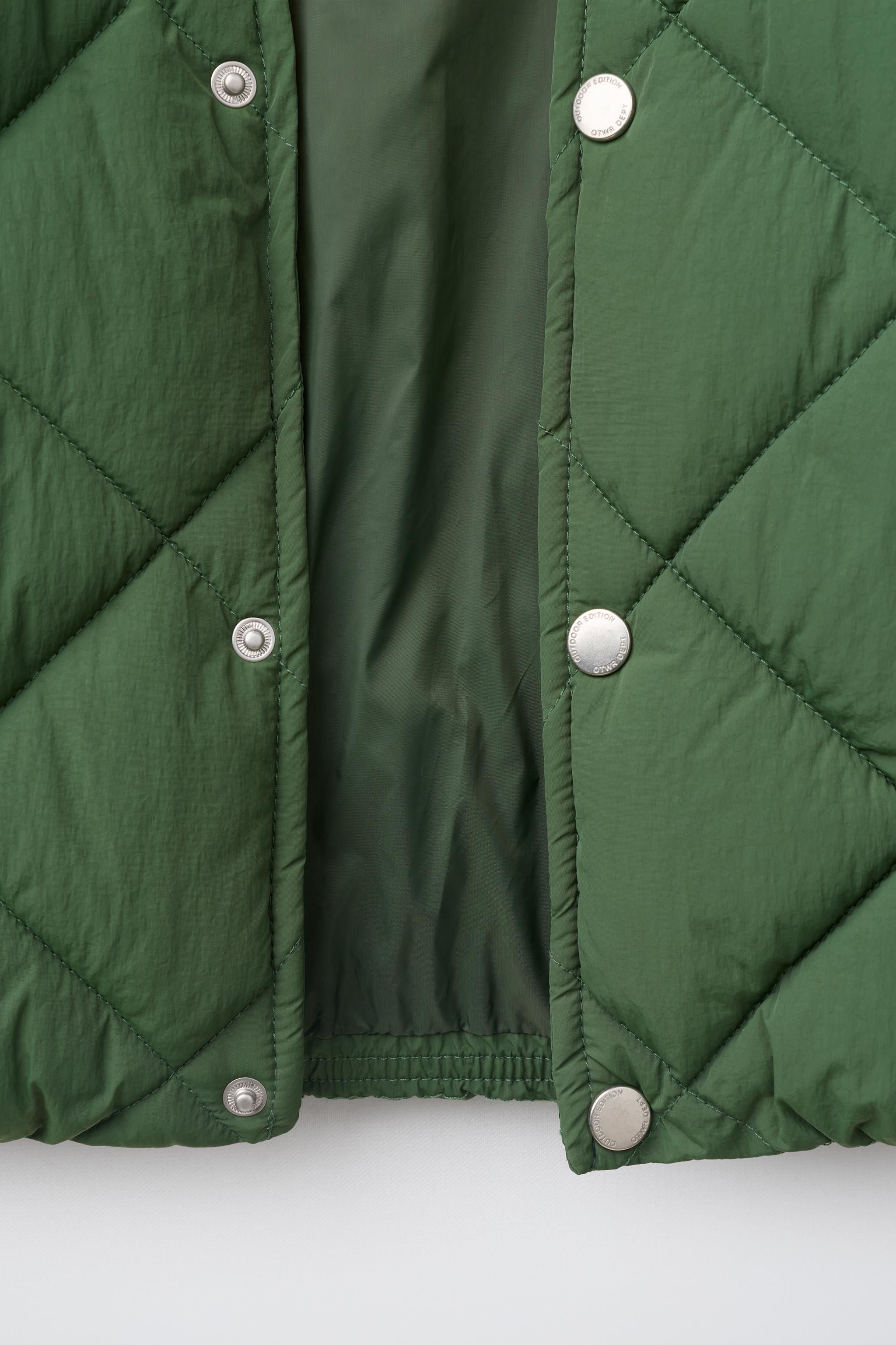 EMBROIDERED PUFFER JACKET WITH DETACHABLE HOODIE