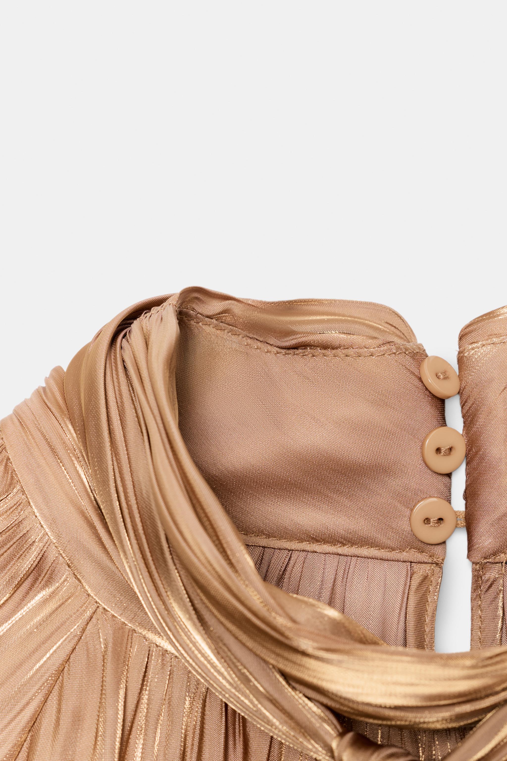 SATIN TIE BLOUSE