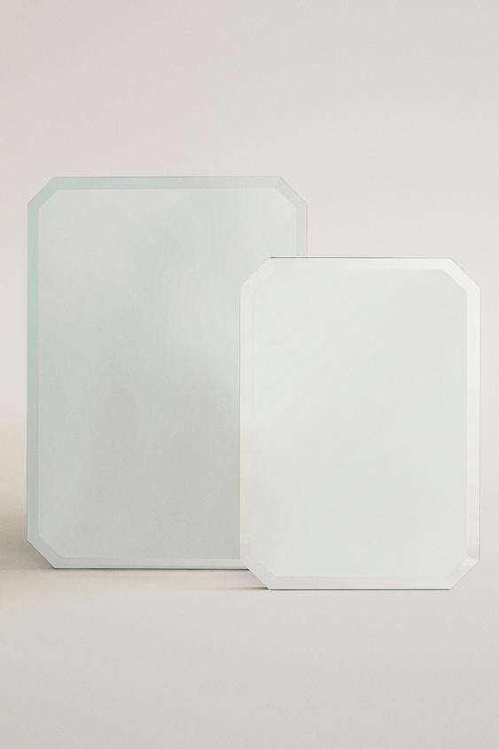 ESPELHO DE PAREDE BISELADO RETANGULAR - Transparente da Zara - Imagem 0