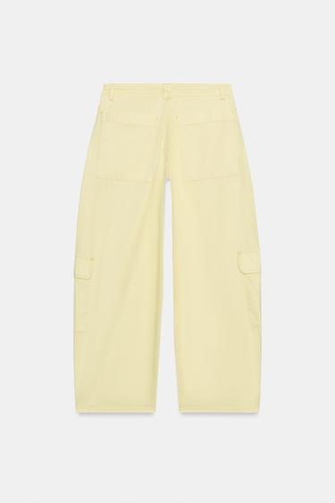 PANTALON CARGO OVERSIZE - Jaune de Zara - Image 6