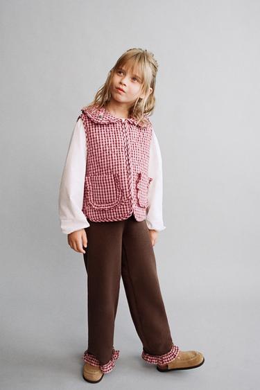 ARMILLA PUNT REVERSIBLE QUADRE VICHY - Fúcsia de Zara