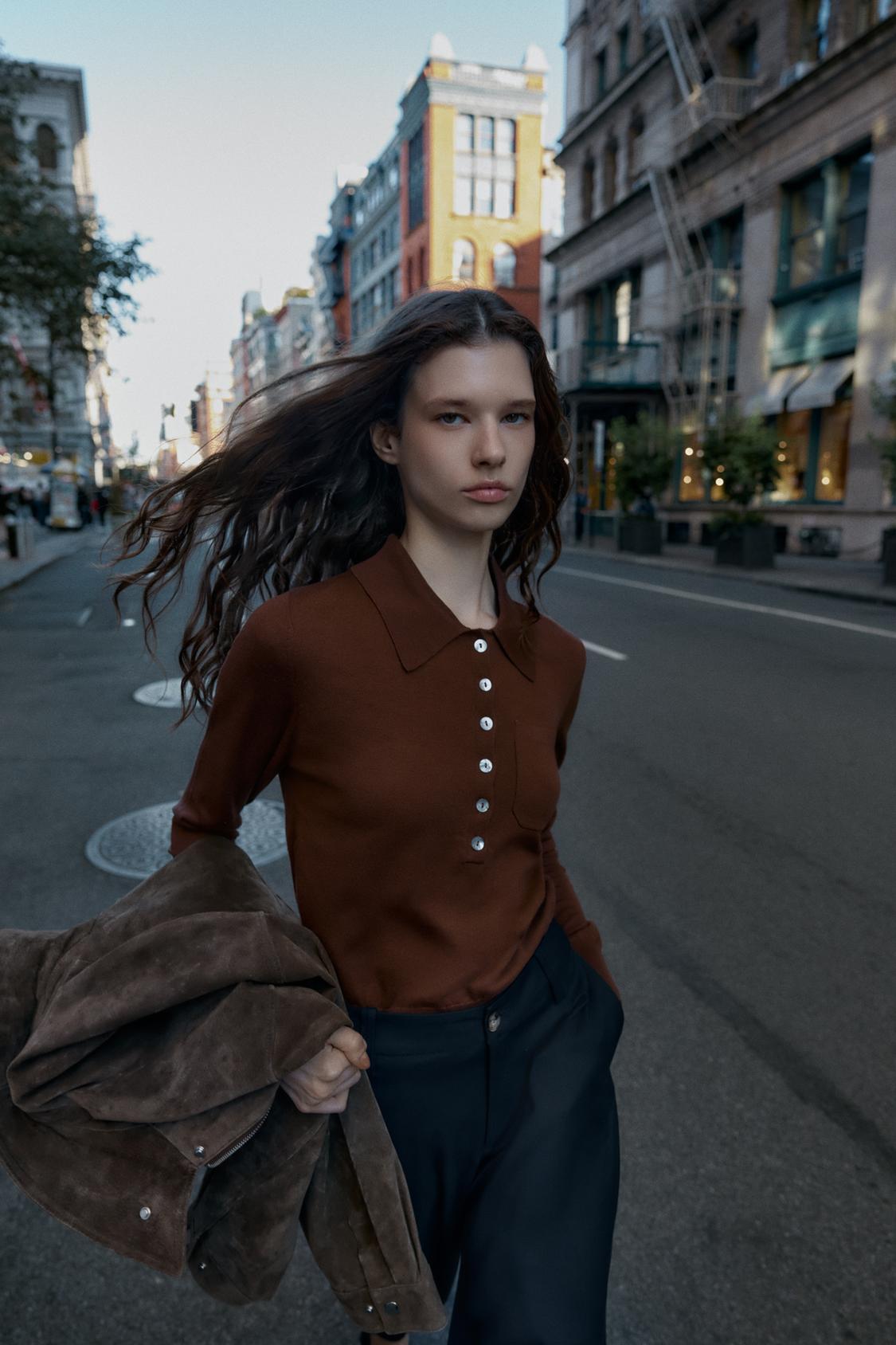 BASIC WOOL BLEND POLO