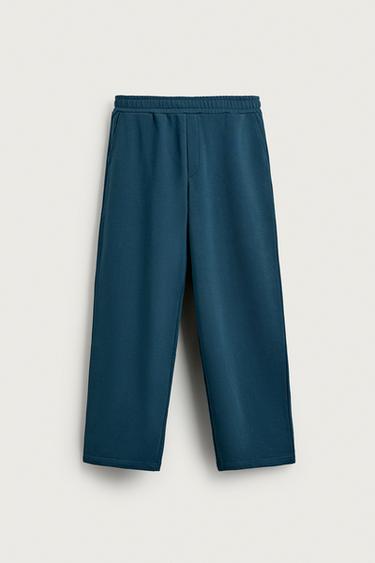 BASIC RELAXED FIT JOGGERS - Duck blue by Zara