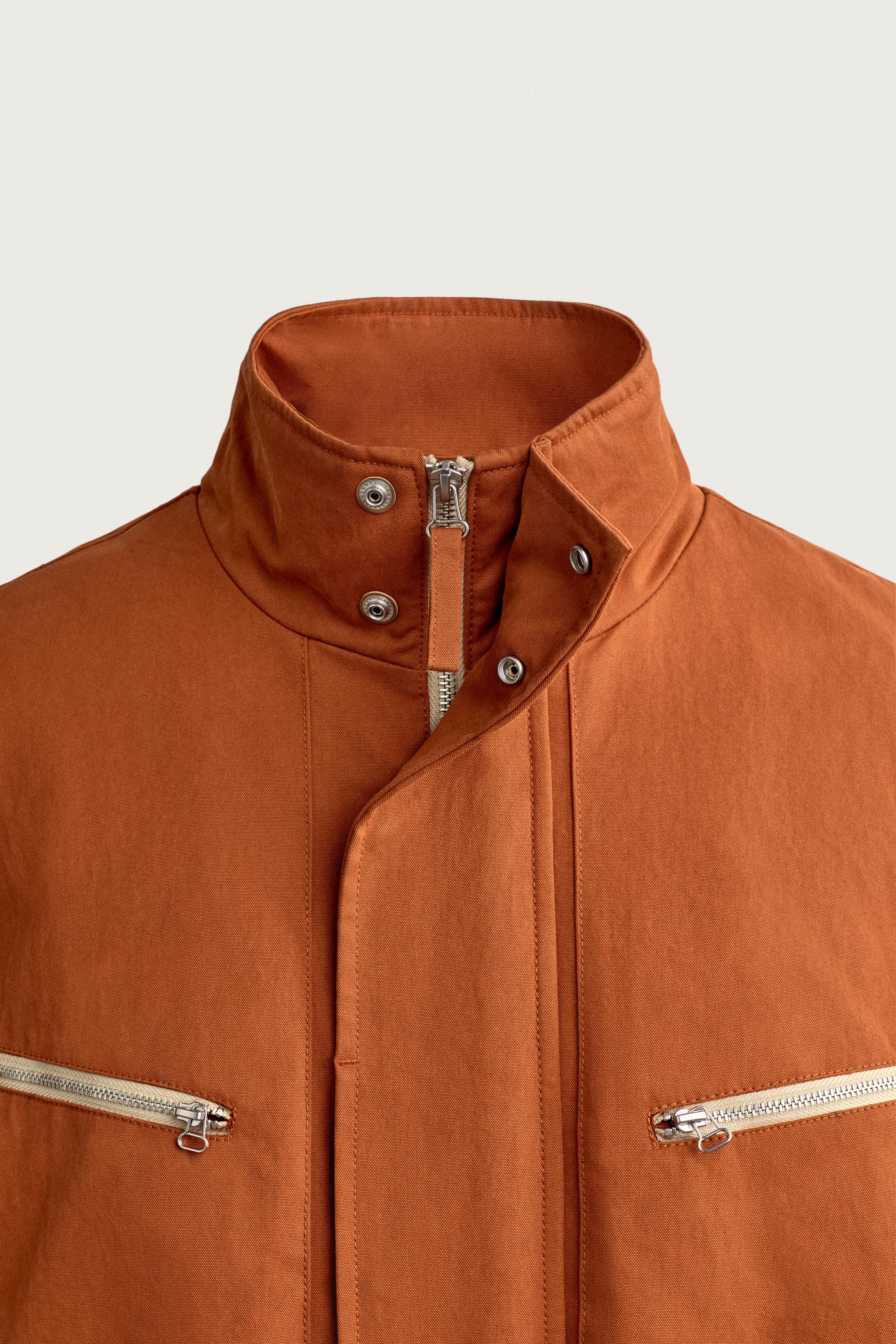 BLOUSON RELAXED FIT ZIPPÉ CONTRASTE
