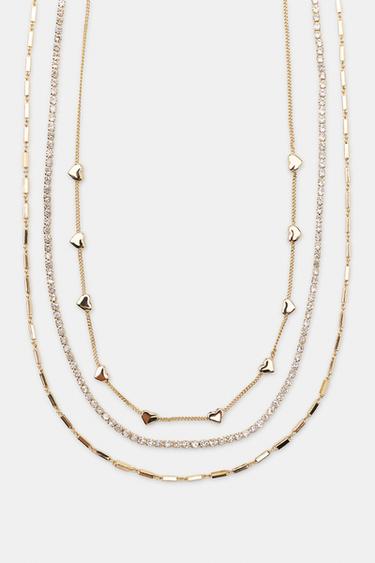 PACK 3 COLLARES METÁLICOS - Dorado de Zara - Imagen 0