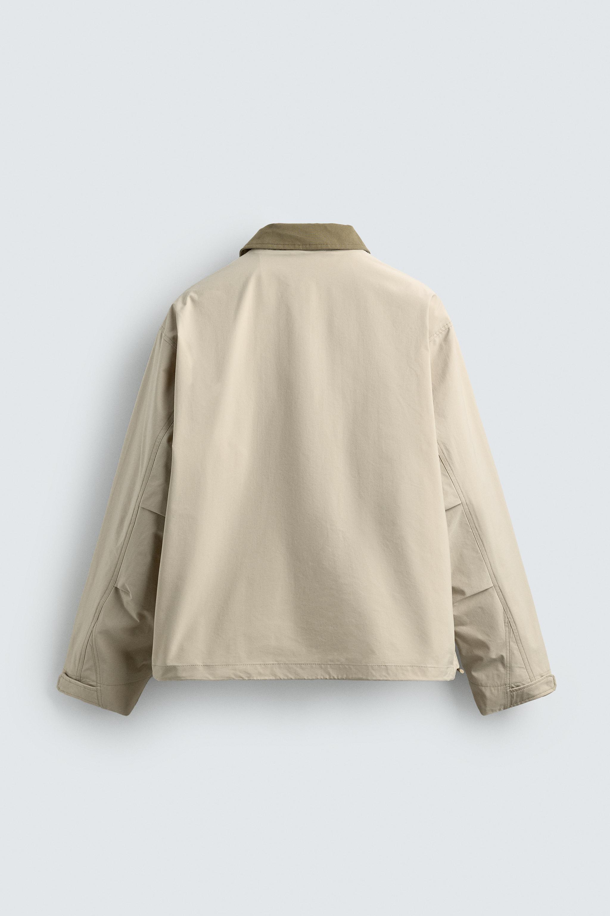 BLOUSON TECHNIQUE COL EN CONTRASTE