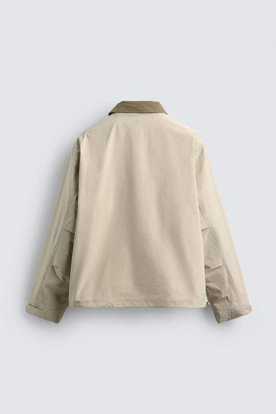 コントラストカラーテクニカルジャケット - アイス グレー | ZARA 