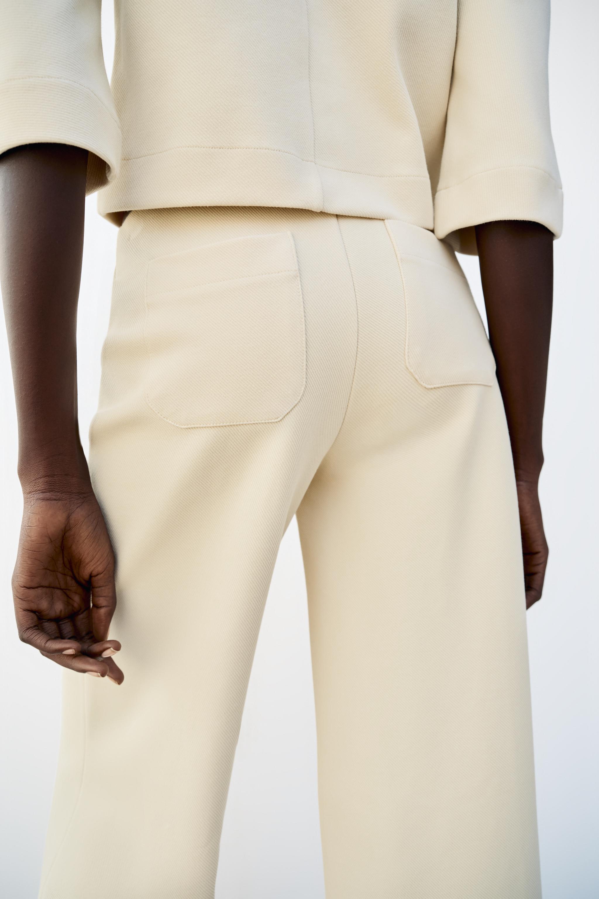 Женские брюки Zara PALAZZO PANTS — фото 4