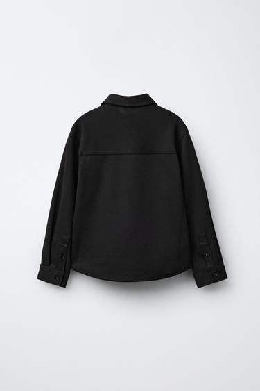 SURCHEMISE CONFORT À POCHES - Noir de Zara - Image 1