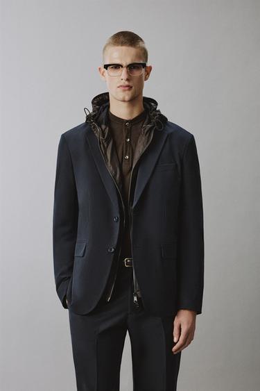 ТЕХНИЧЕСКИЙ БЛЕЙЗЕР NON-IRON — МОРСКОЙ СИНИЙ от Zara