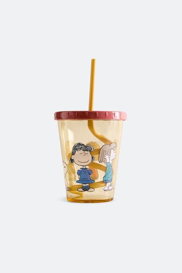 CHILDREN'S PEANUTS™ TUMBLER WITH STRAW - Multicoloured by Zara