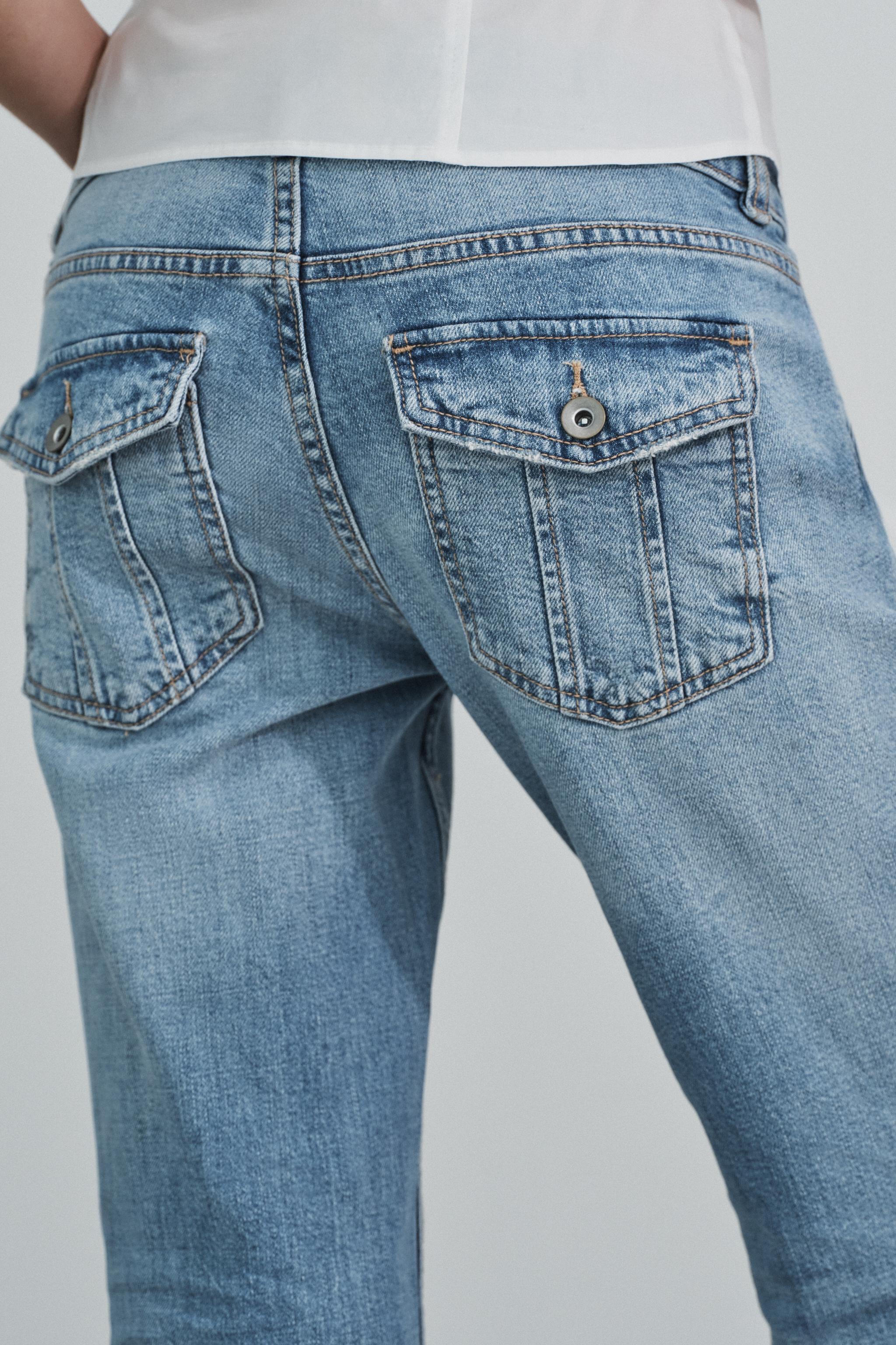 TRF LOW RISE BOOTCUT JEANS