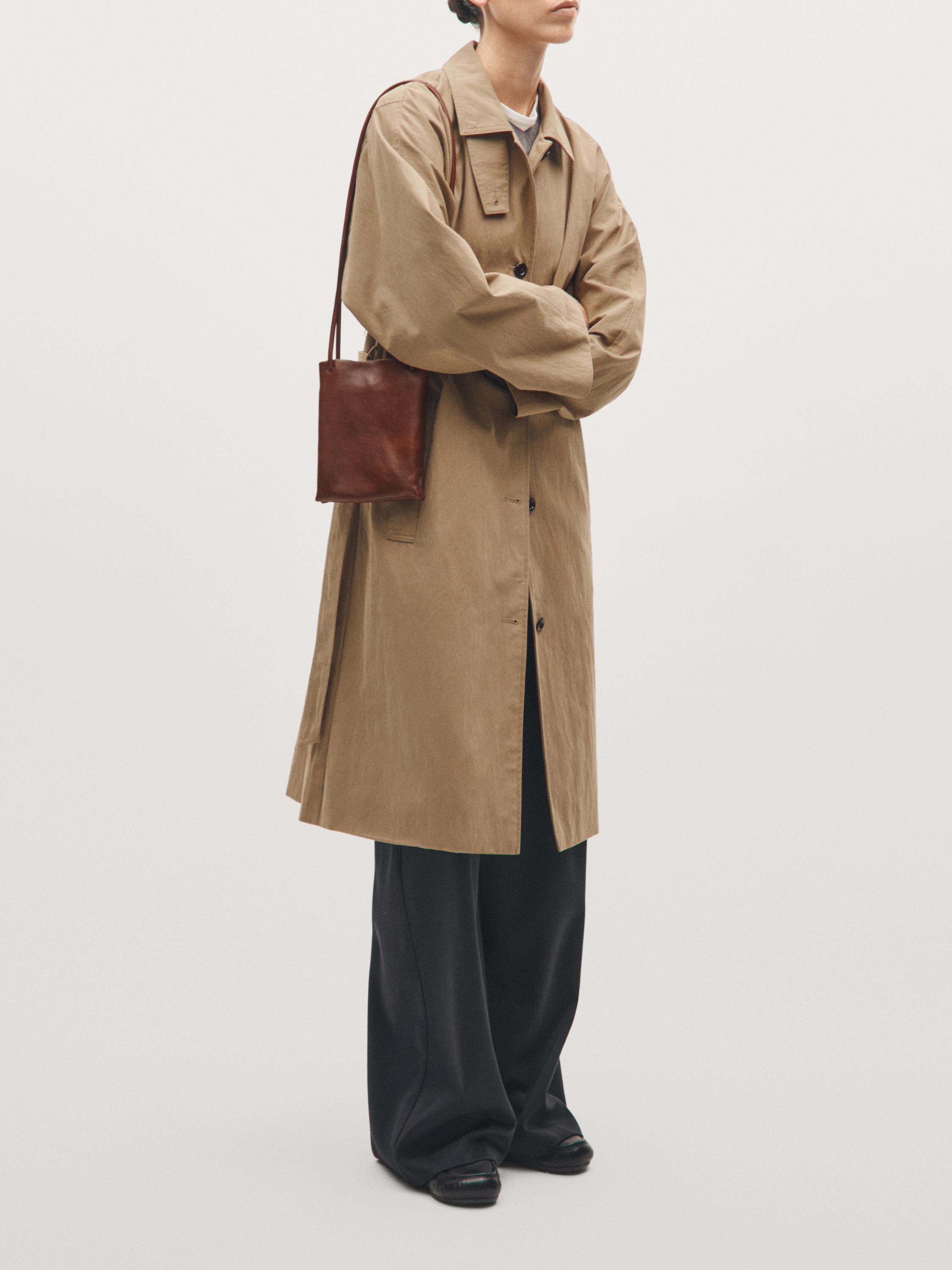 Nappa leather crossbody bag