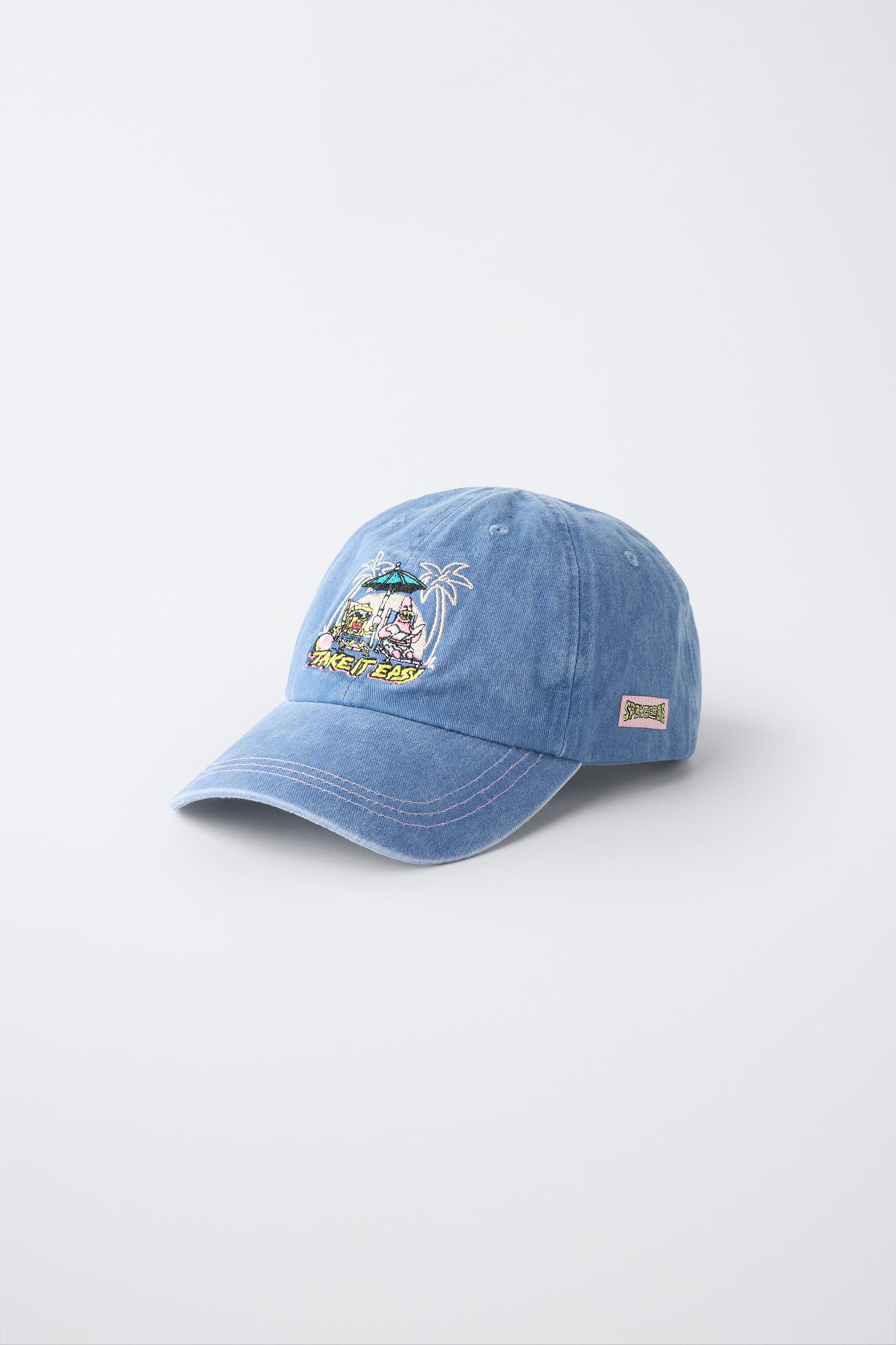 SPONGEBOB SQUAREPANTS © NICKELODEON EMBROIDERED CAP — Blue