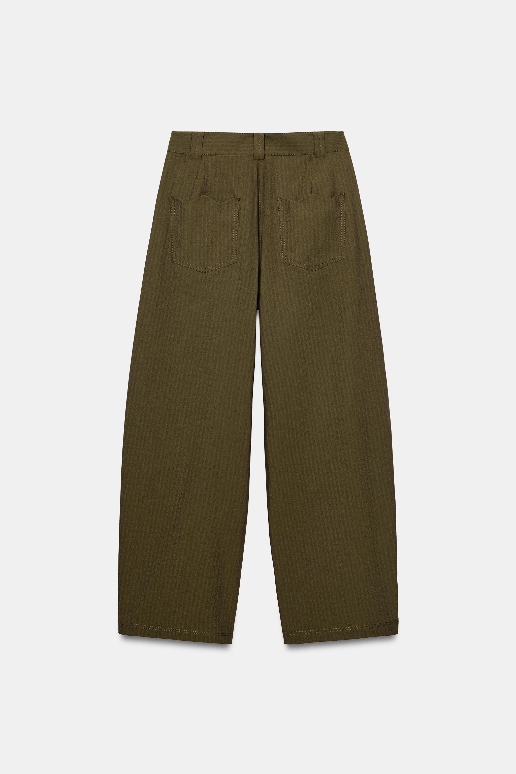 PANTALON BARREL À RAYURES