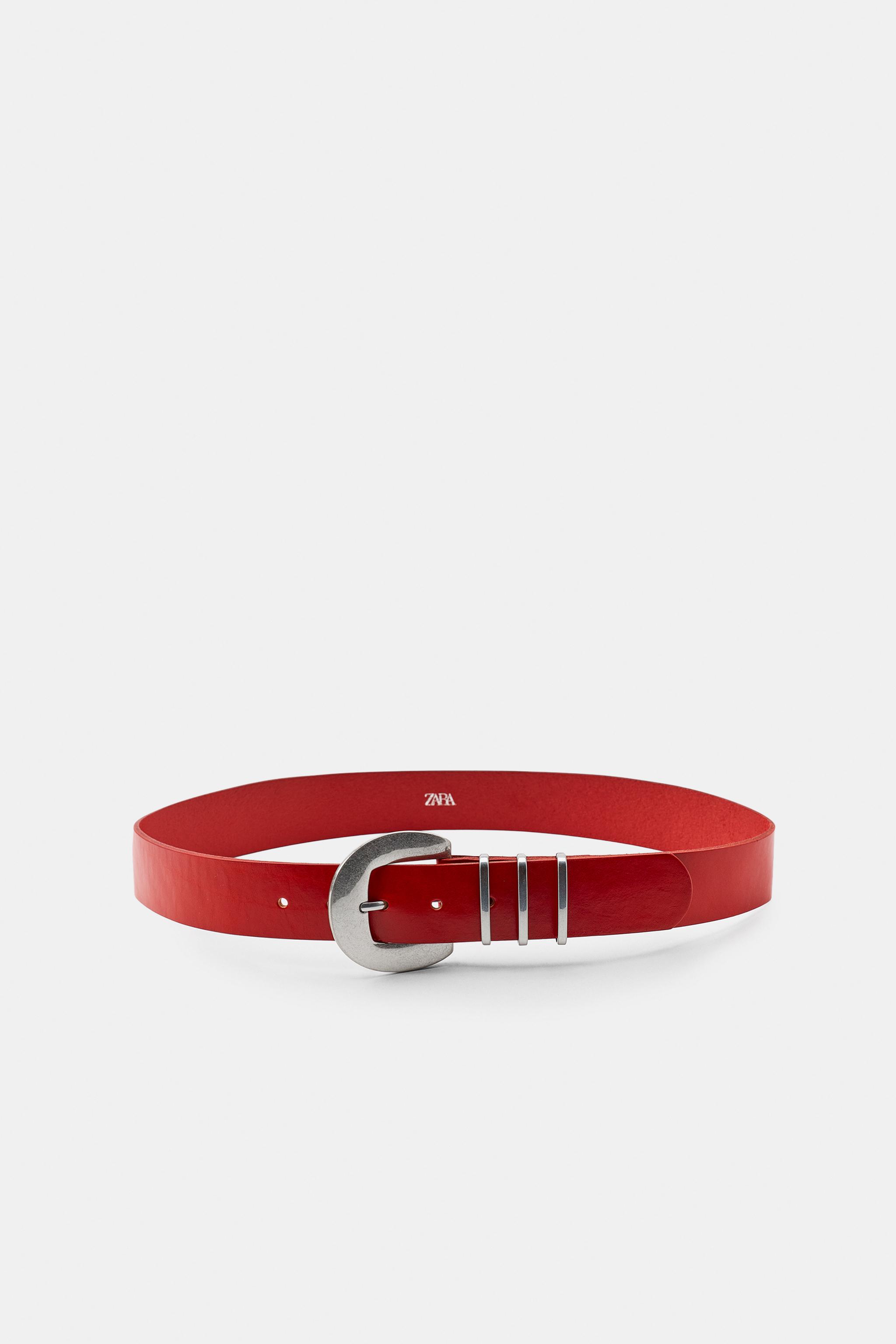 100% LEATHER TRIPLE LOOP BELT