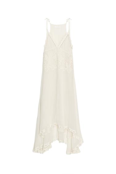 ZW COLLECTION ASYMMETRIC CROCHET DRESS
