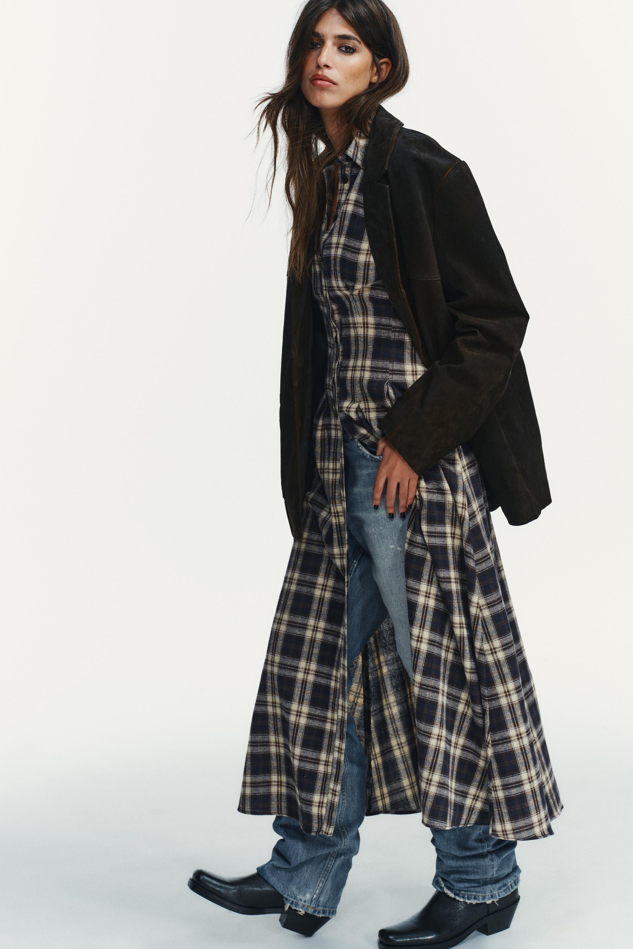 100%スエードレザーブレザー、ポケット付き - ラスト | ZARA Japan / 日本