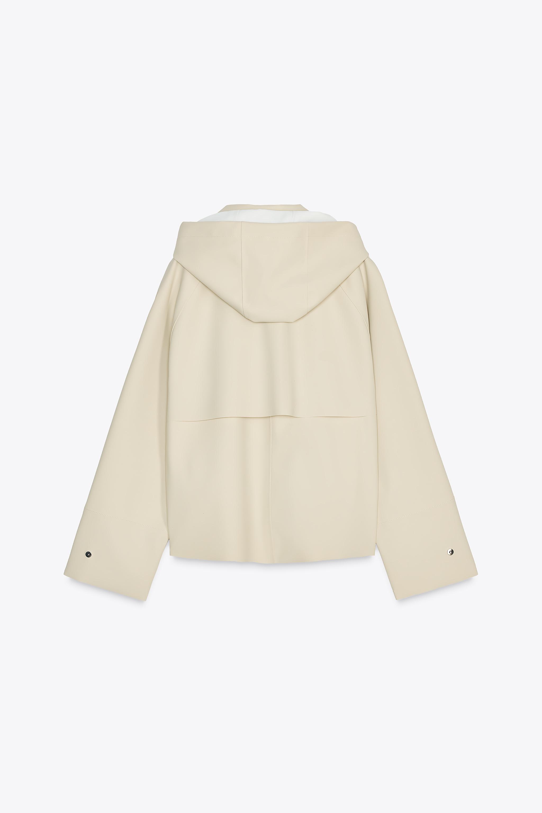 BLOUSON EFFET GOMME IMPERMÉABLE COLLECTION ZW
