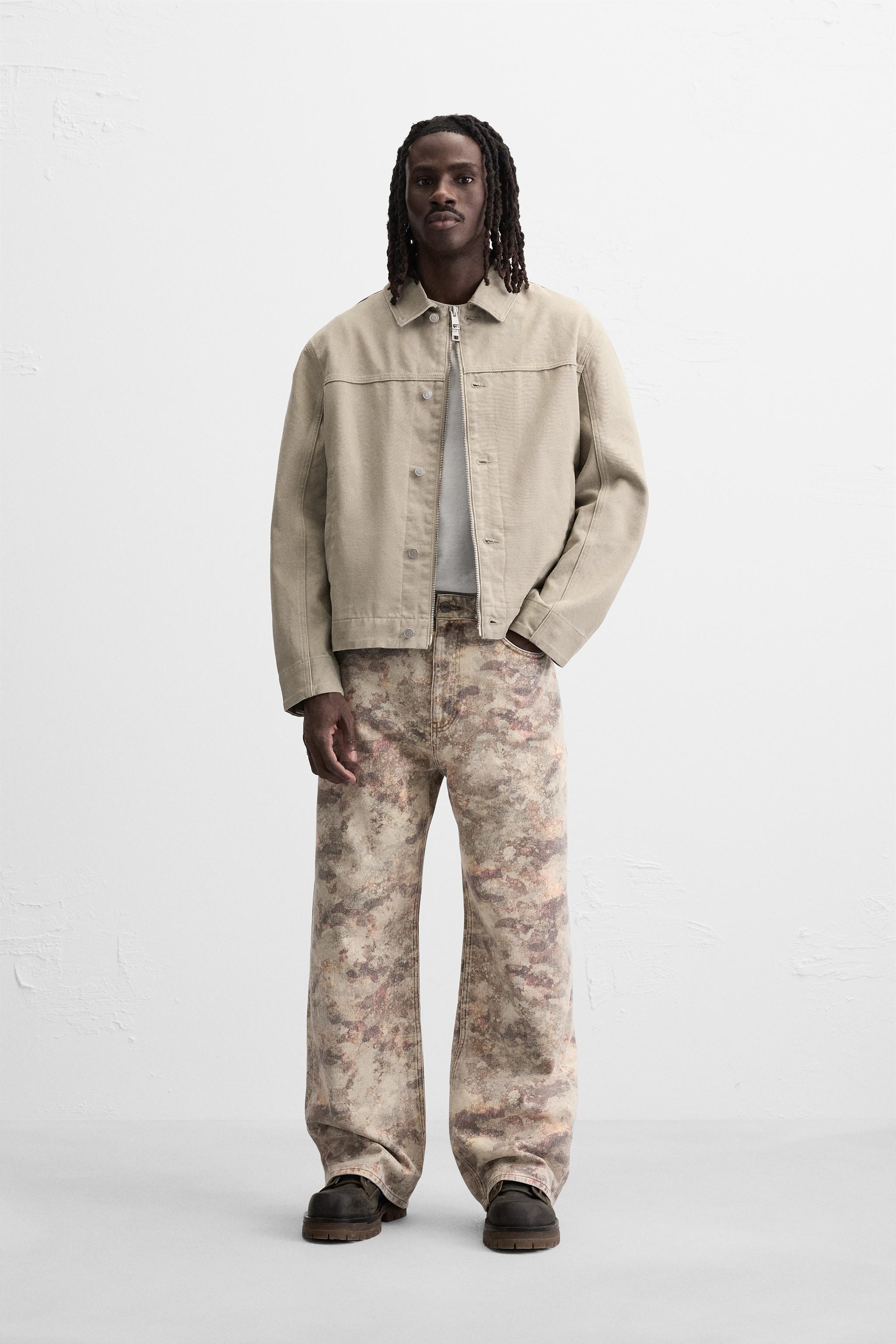 CONTRAST PRINT PANTS