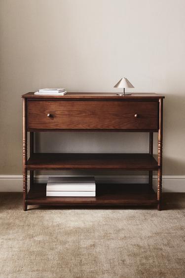 ASH WOOD CONSOLE - Dark brown by Zara