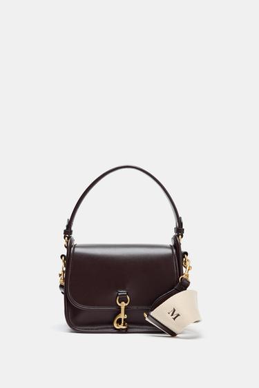 CROSSBODY BAG WITH CLASP DETAIL - Burgundy Red by Zara