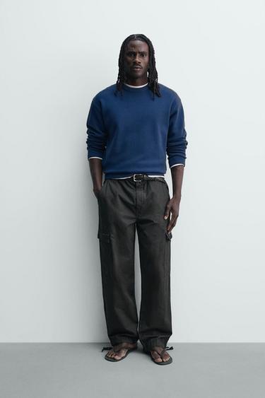 Zaras TRÖJA RELAXED FIT SOFT - Knallblå - Bild 0