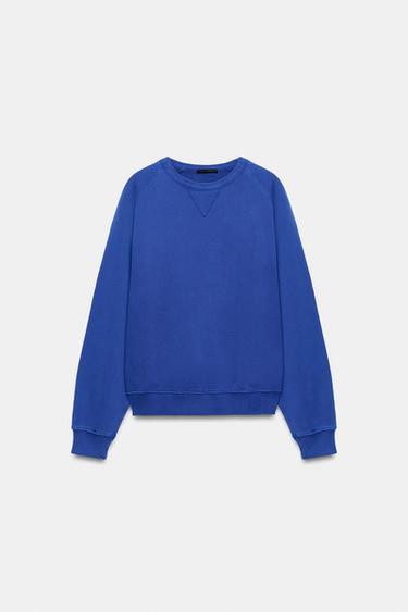 FADED-EFFECT SWEATSHIRT - Indigo by Zara - Image 0