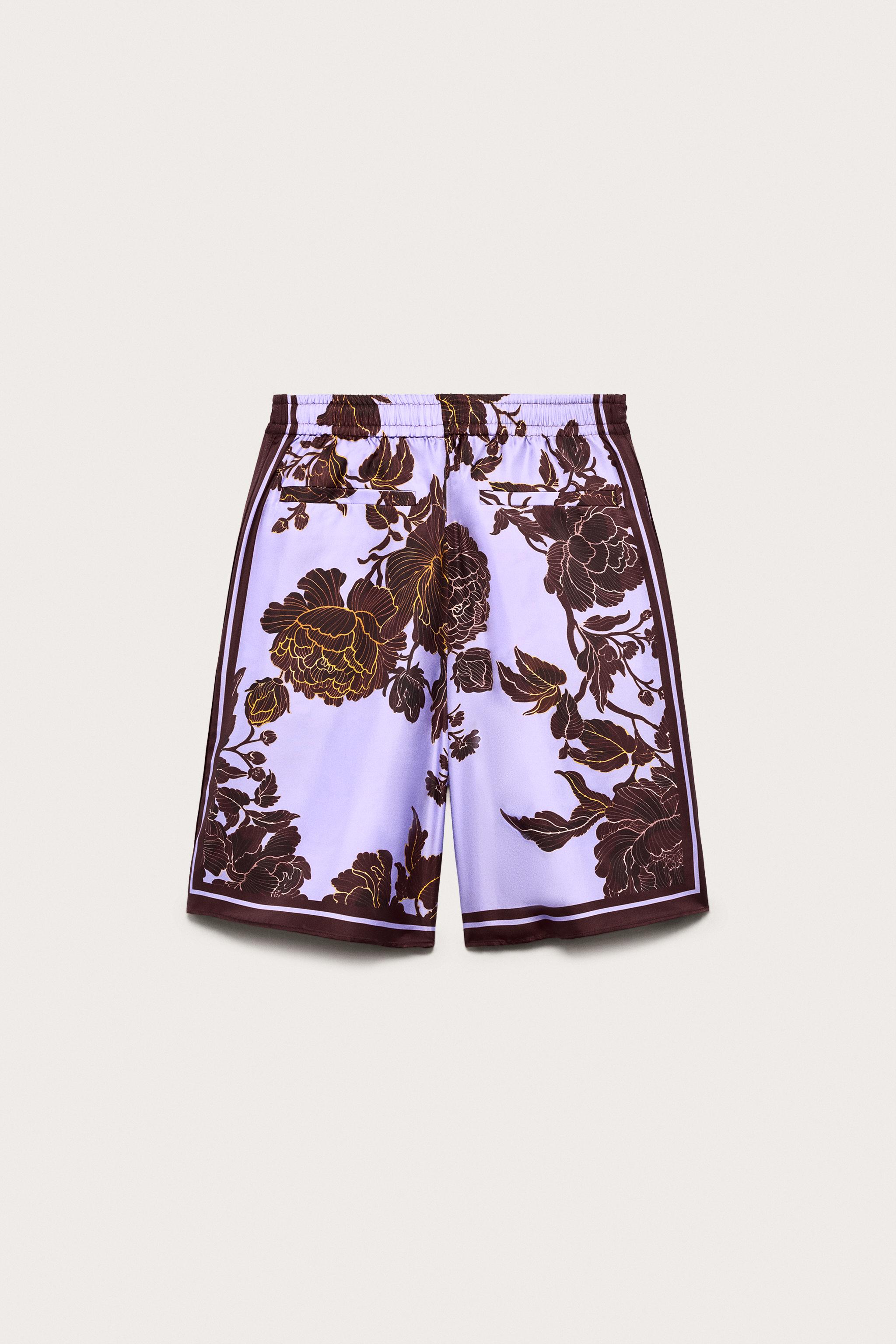 RELAXED FIT 100% SILK PRINTED COMBINED LIMITED EDITION SHORTS