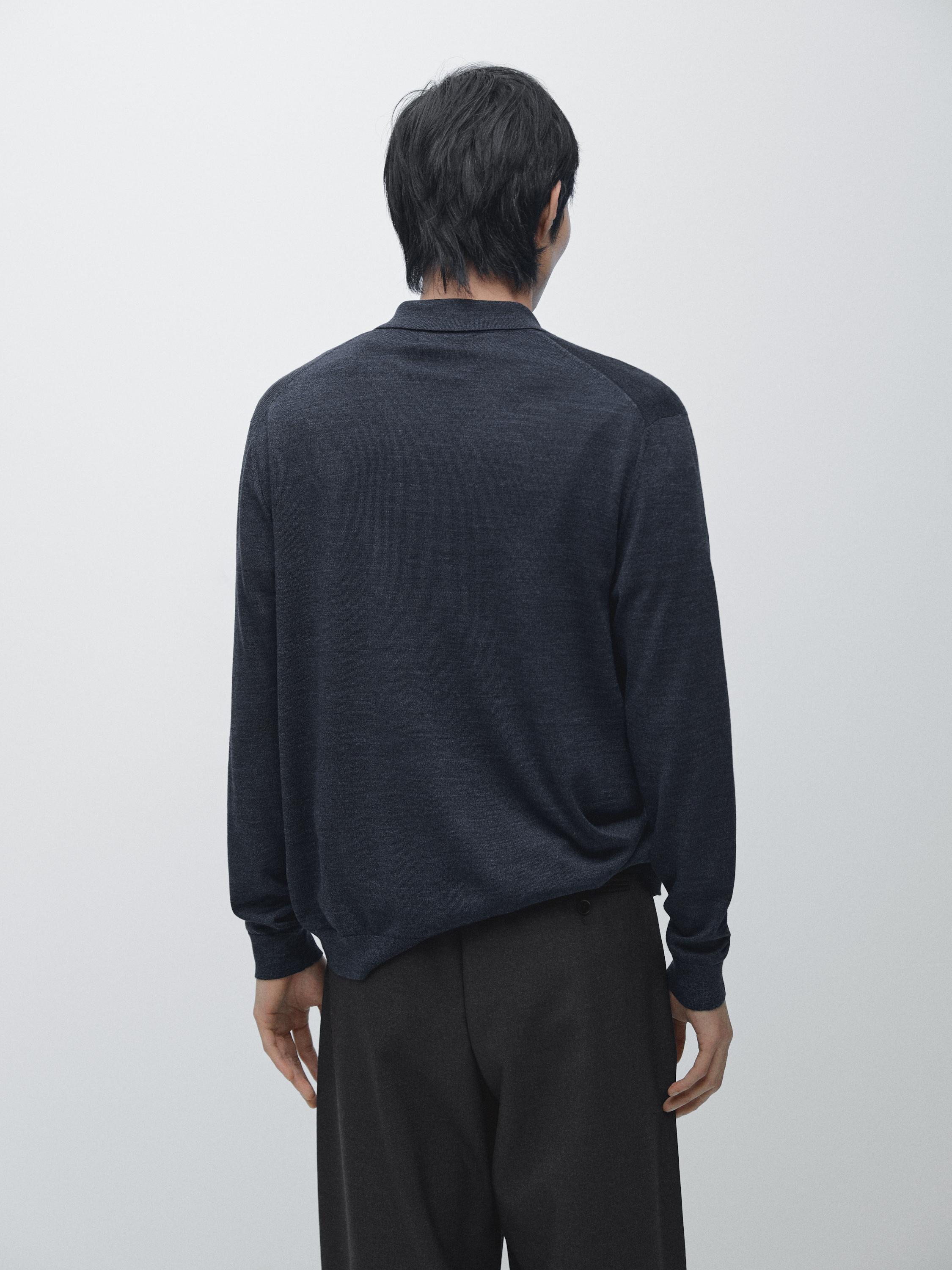 Cardigan en laine avec col à revers