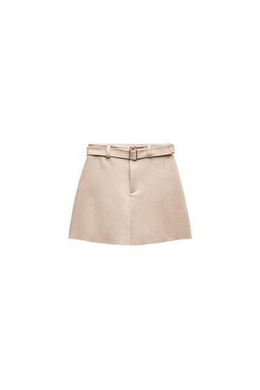 FAUX-SUEDE MINI SKIRT