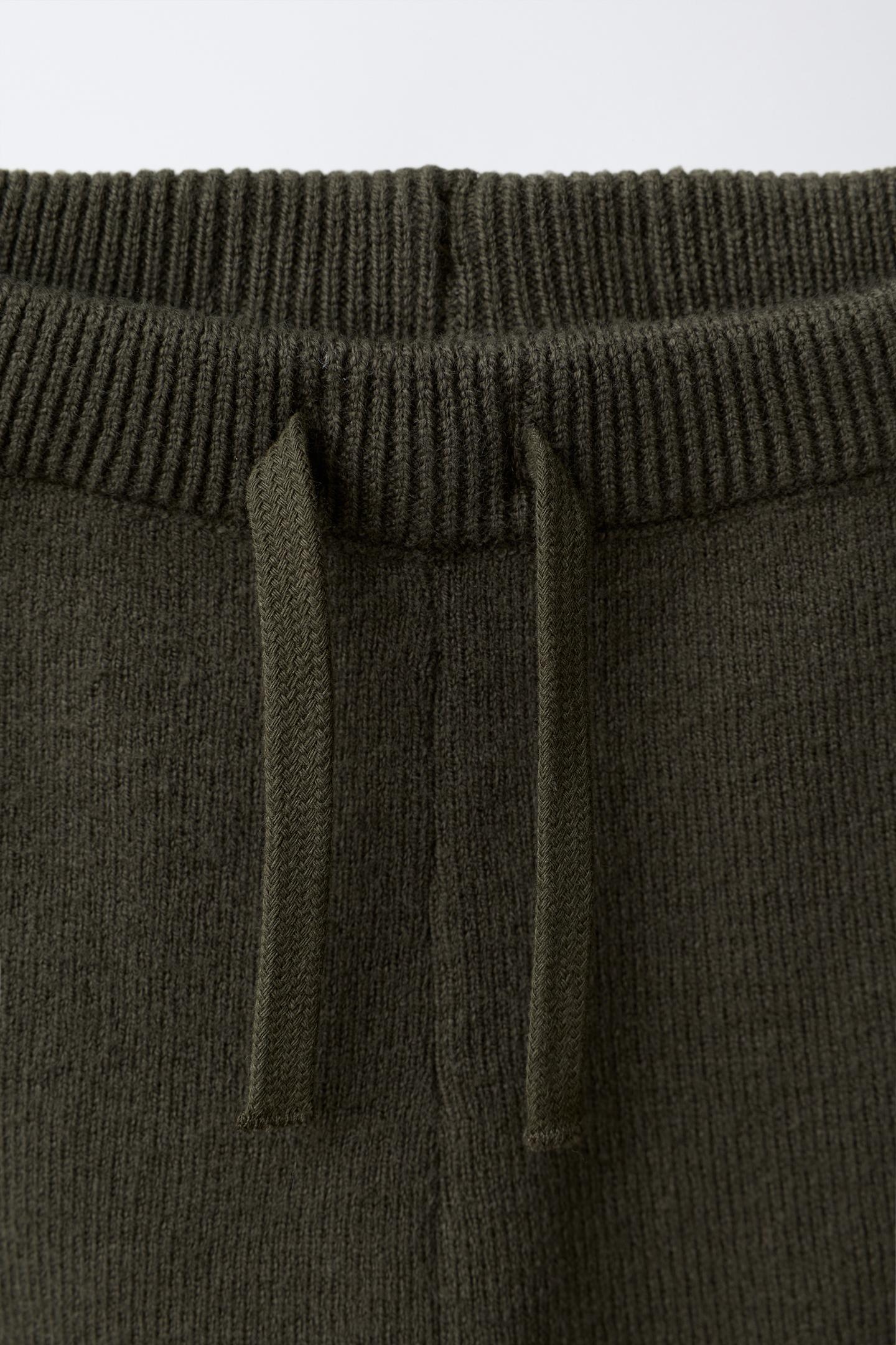 Детские брюки Zara Knit Jogger, цвет: Хаки — фото 3