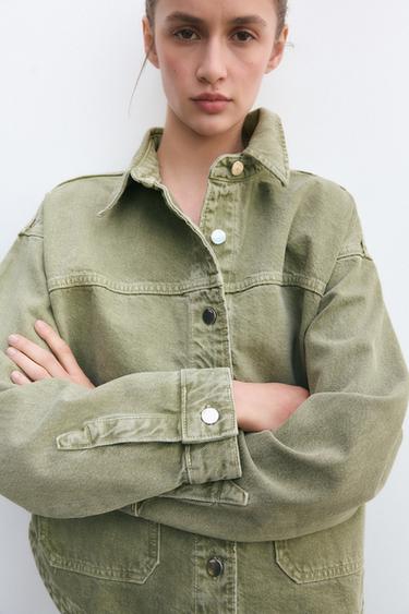 CHAQUETA Z1975 DENIM - Khaki de Zara