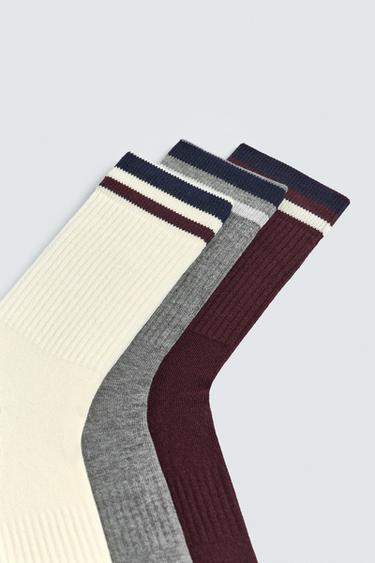 CHAUSSETTES À BANDES LOT DE 3 - divers de Zara - Image 2