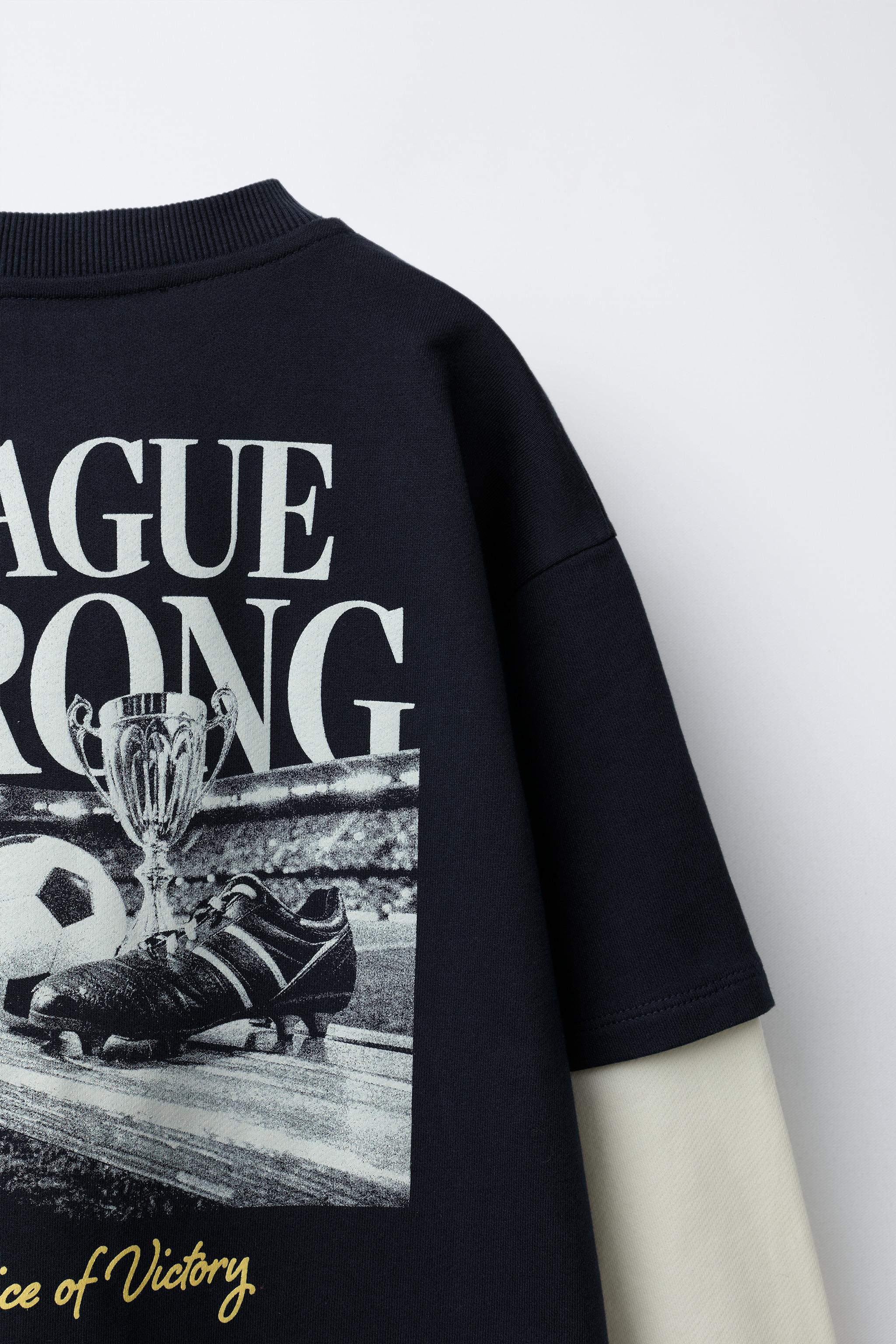 T-SHIRT DOUBLE MANCHE FOOTBALL