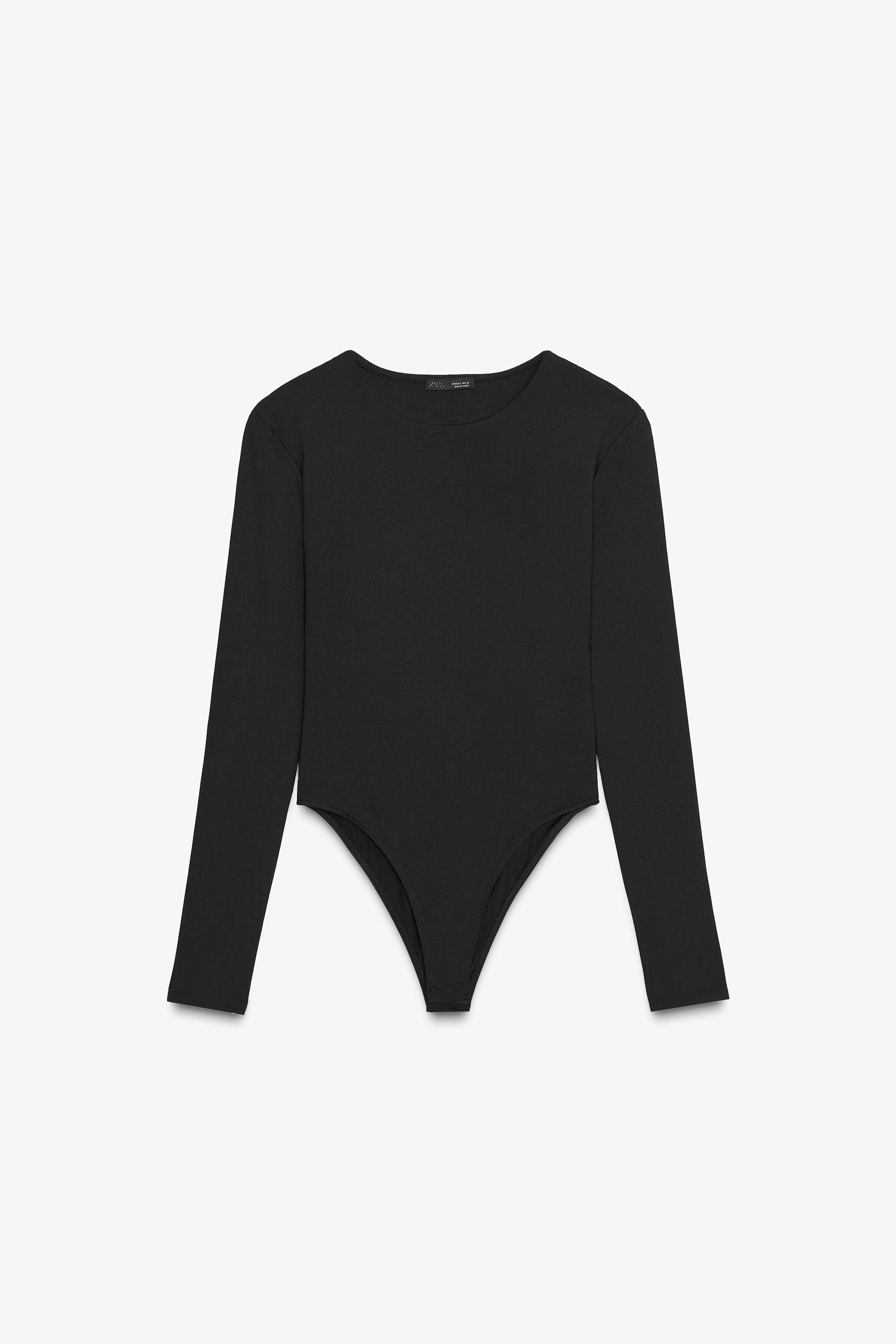 黒 SSA ロゴ ボディスーツ オフショルダー ギャザーボディスーツ - ブラック - レディース