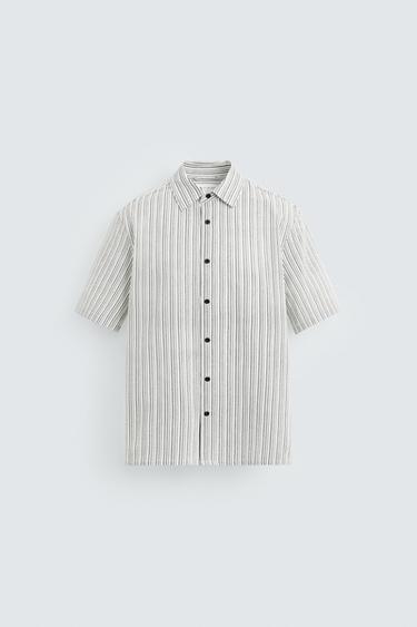 SEERSUCKER SHIRT - Stripes by Zara