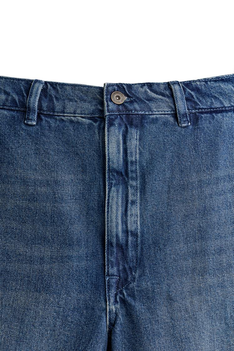Jeans de pierna recta con acabado encerado 3