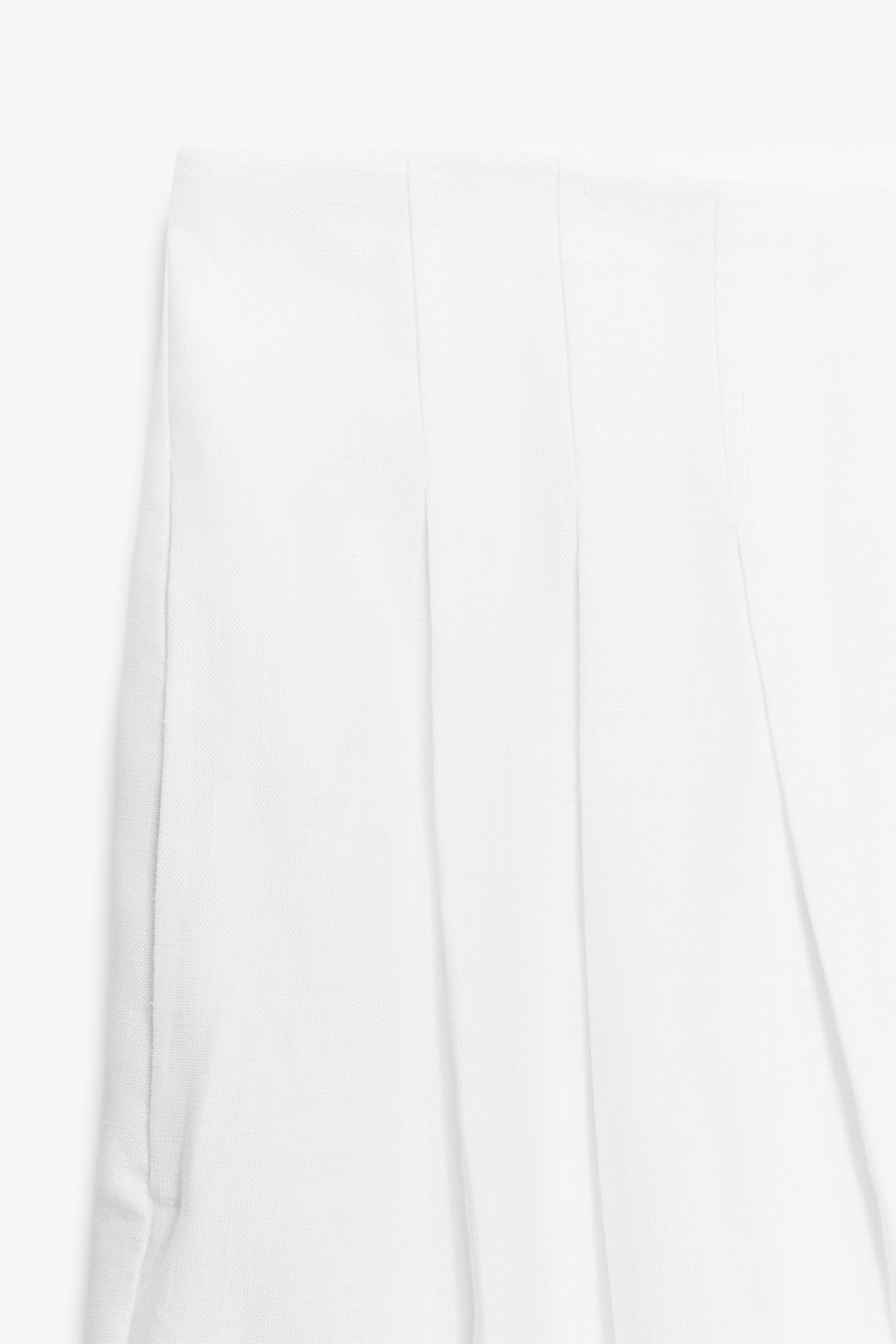 ZARA リネン100% パンツ ZW COLLECTION 3218/330 リネン100% パンツ ZW COLLECTION - ホワイト | ZARA Japan / 日本