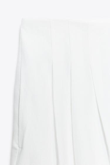 PANTALON 100 % LIN ZW COLLECTION - Blanc de Zara - Image 6
