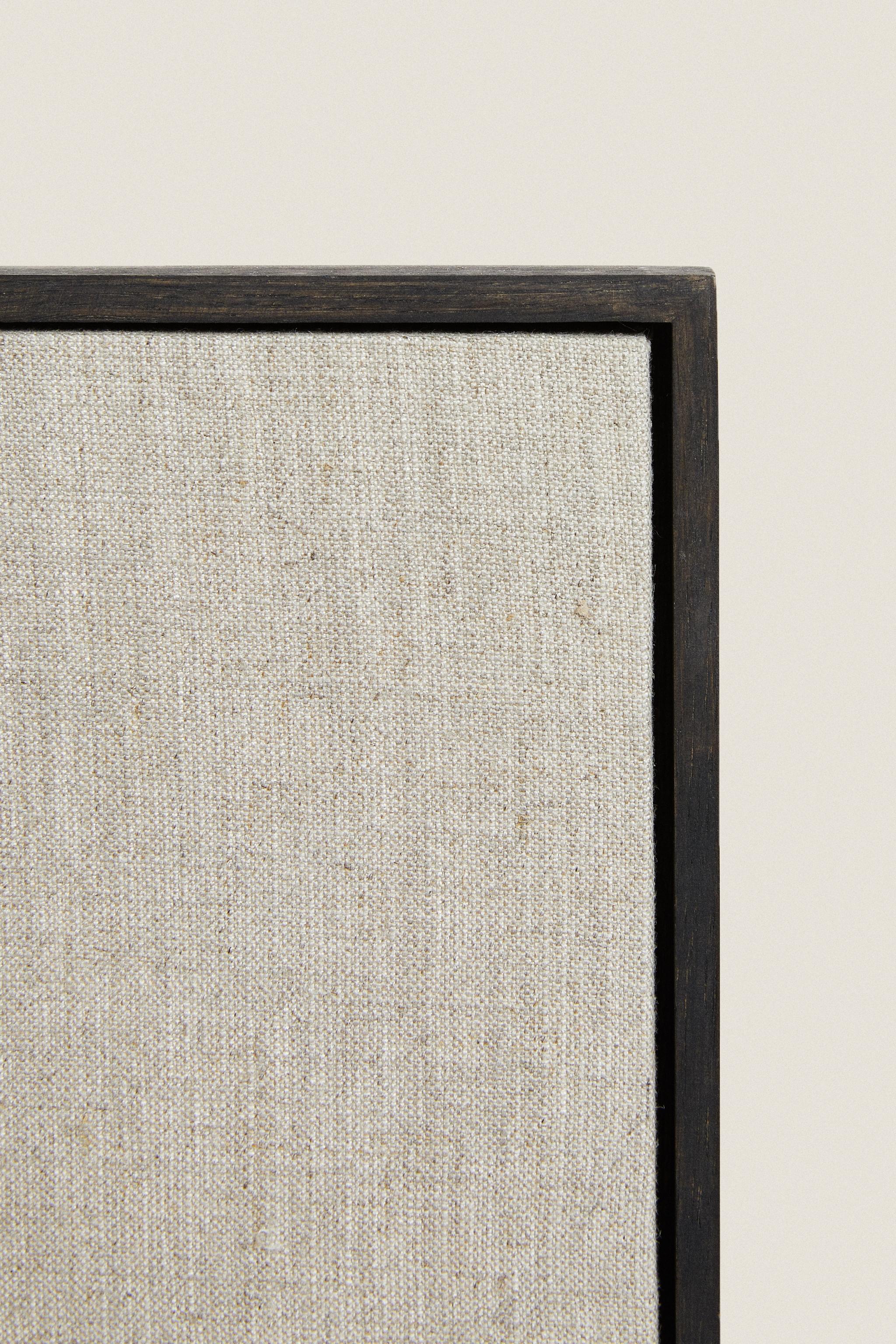 LINEN CANVAS — Dark brown