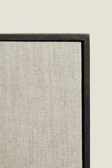 Zara LINEN CANVAS - Dark brown