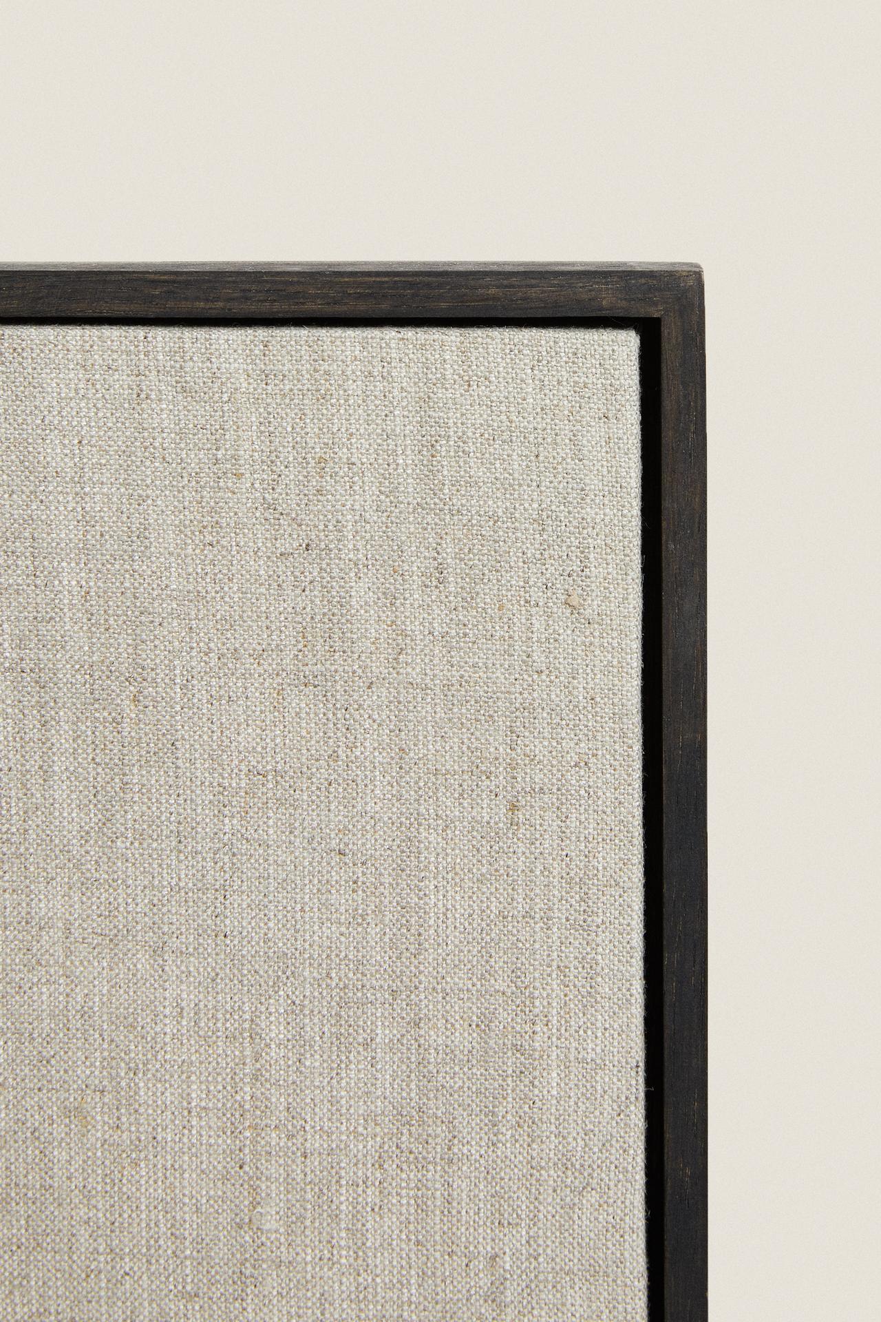 LINEN CANVAS — Dark brown